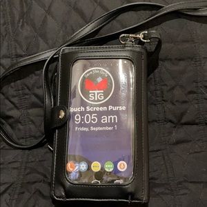 Cross body phone holder